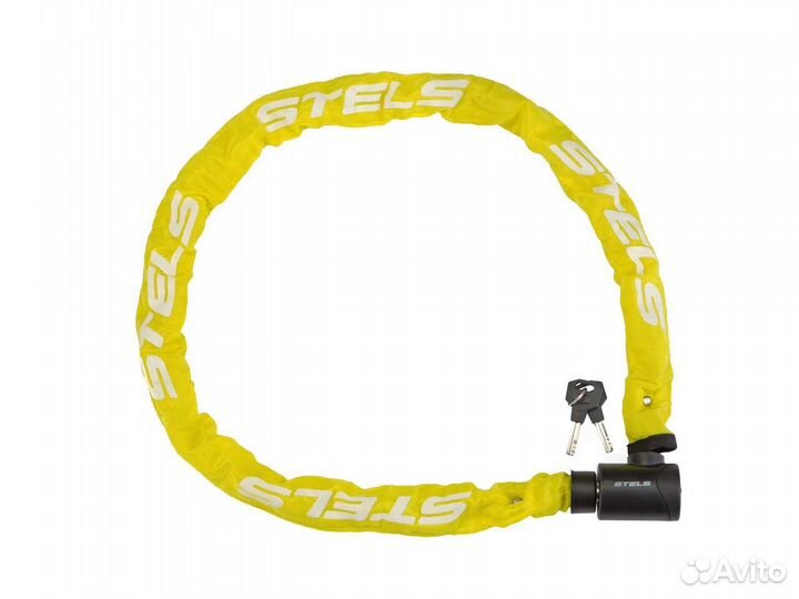 Цепь-замок 85803 в тканевой оплётке, с ключом