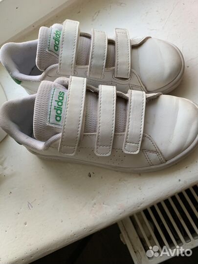 Кроссовки для девочки,adidas натуральная кожа