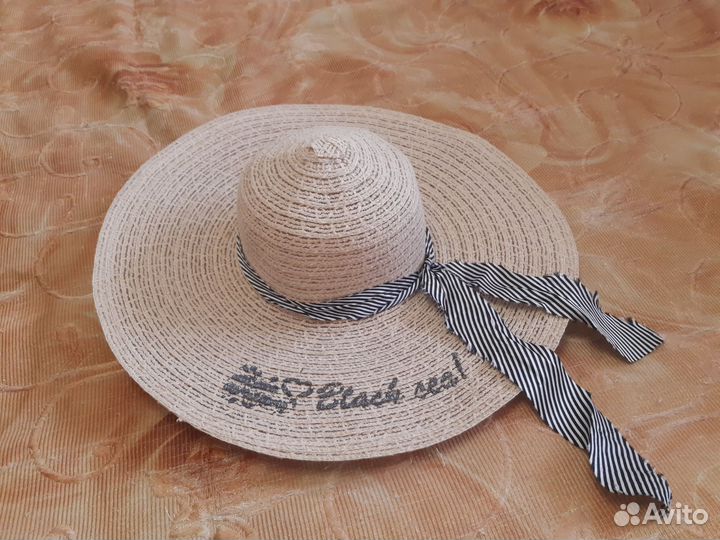 Шляпа женская летняя с широкими полями