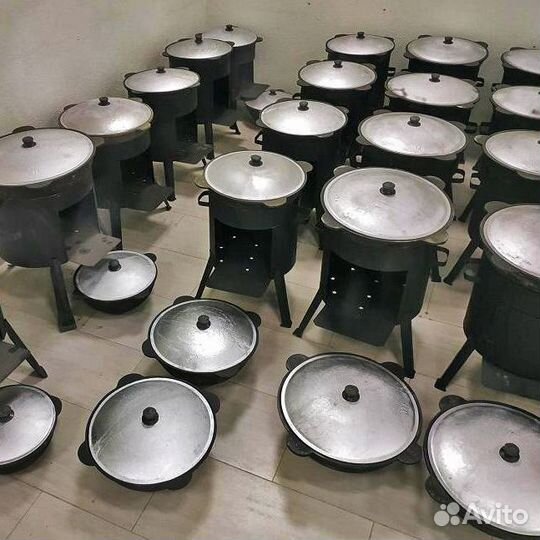 Казан Чугунный С Крышкой Печи Для Казана