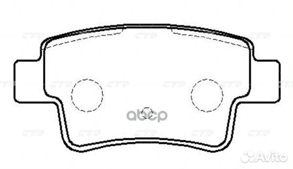 Колодки тормозные fiat punto задн. (ckfi27) G