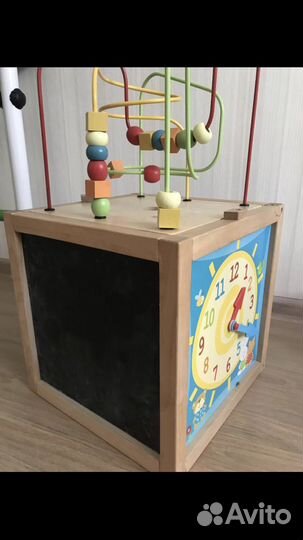 Игровой куб табуретка деревянный ELC