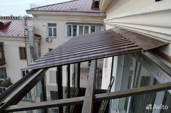 Ремонт кровли балкона