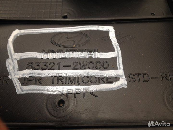 Обшивка двери Hyundai Santa-Fe с 2012 года