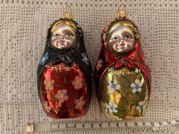 Елочная игрушка стекло новая