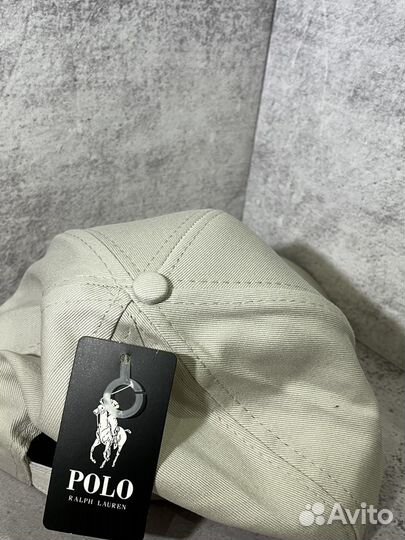 Кепка polo ralph lauren бежевая винатж sk8 y2k