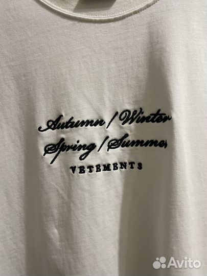 Футболка vetements женская