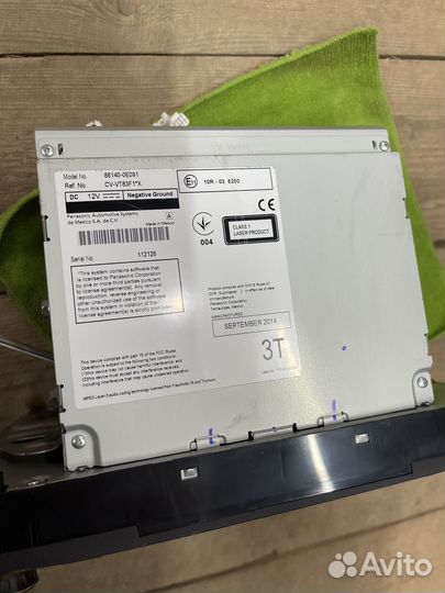 Магнитола штатная Toyota Highlander 3