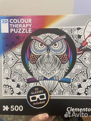 Пазл 500 Clementoni арт-терапия Сова