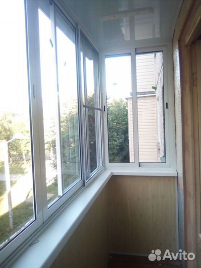 Окна раздвижные алюминиевые на балкон