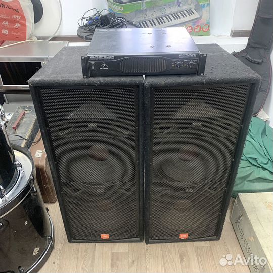 Усилитель Behringer EP4000, колонки JBL JRX-125