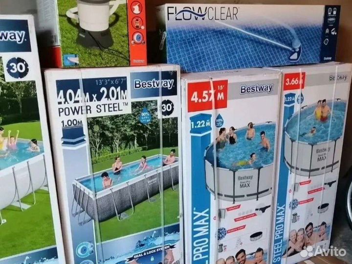 Каркасный бассейн бествей 366/457х122 новый