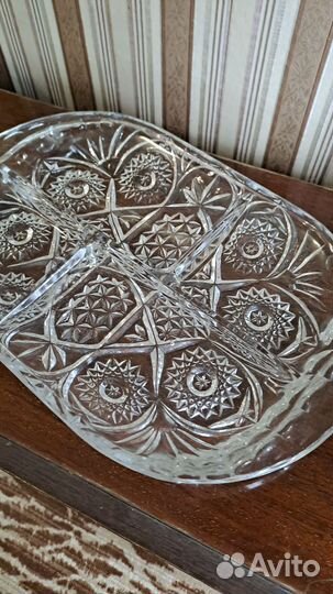 Хрустальная менажница