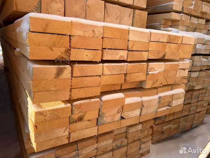 Доска обрезная 40х200х6000мм от производителя