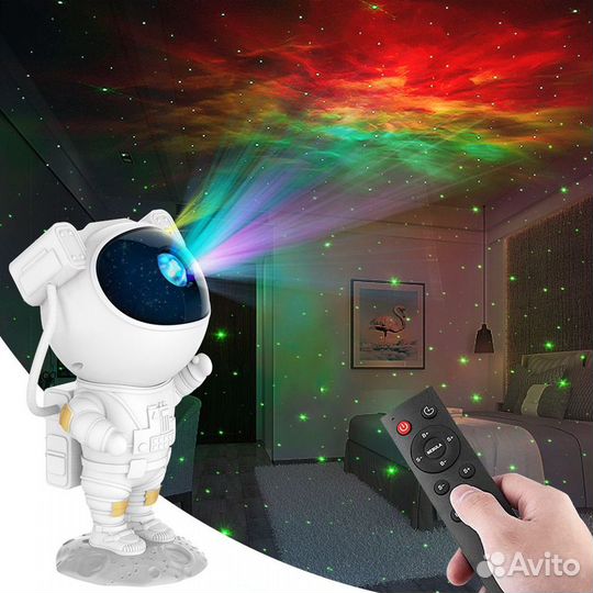 Астронавт космонавт проектор лазерный ночник