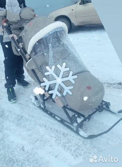 Детские санки коляска