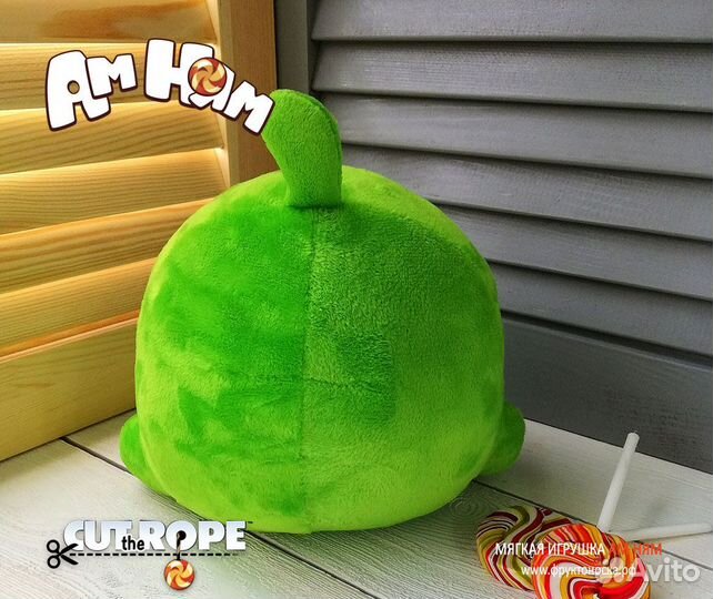 Мягкая игрушка Ам Ням Om Nom Cut the Rope