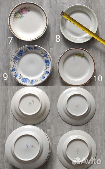 Тарелки, икорница СССР