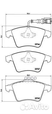 К-т дисков. тормоз. колодок P85081 Brembo