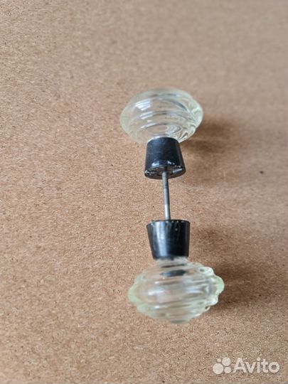 Ручка дверная винтажная СССР стеклянная