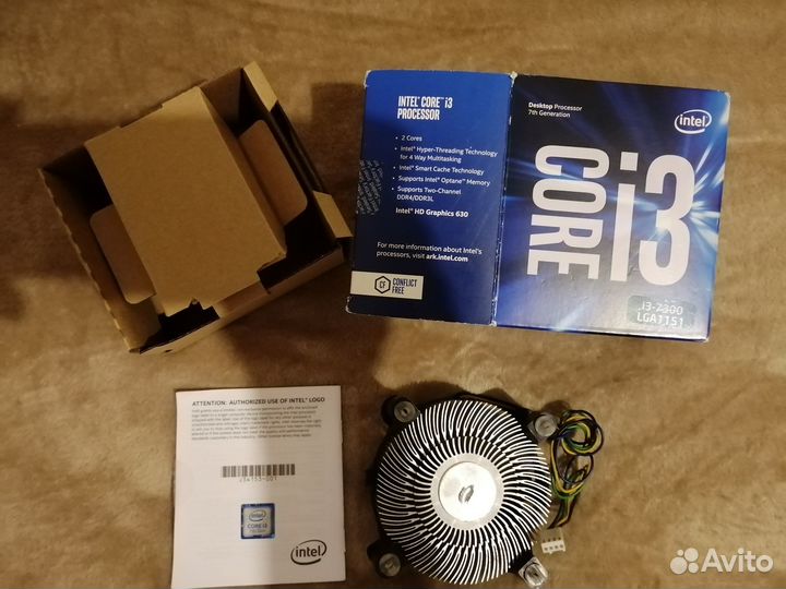 Кулер от десктопного процессора i3-7300 Socket 115