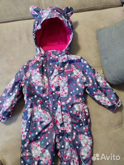 Комбинезон демисезонный 74 80 для девочки