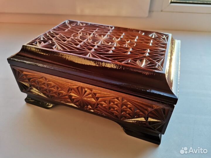 Шкатулка деревянная ручная работа
