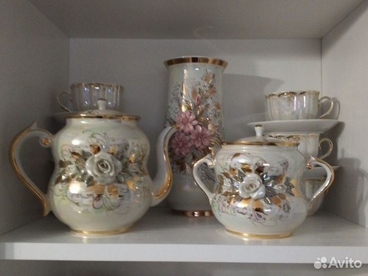 Фарфоровая посуда СССР чайные сервизы