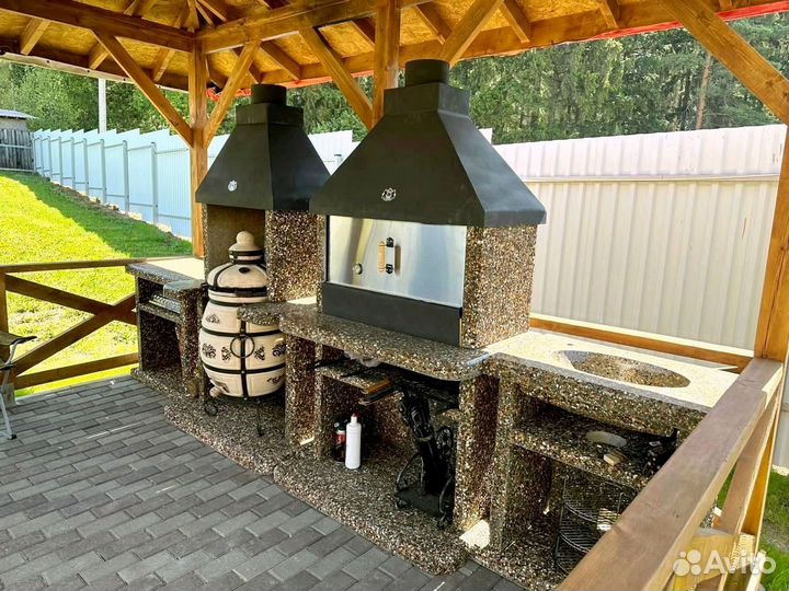 Модульная печь барбекю