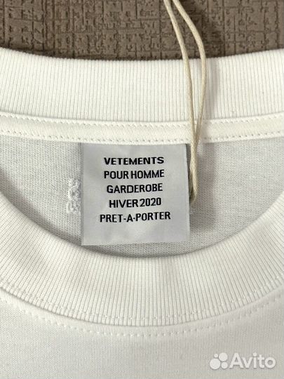 Футболка Vetements Интерпол, оригинал