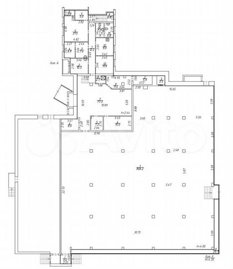 Торговая площадь, Арендатор - пятерочка 1070.1 м²