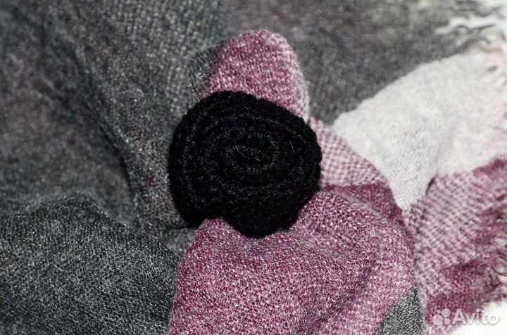 Перстень вязаный Роза ручной работы (новый)