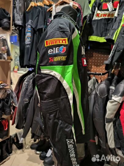 Мото куртка Kawasaki летняя (сетка)