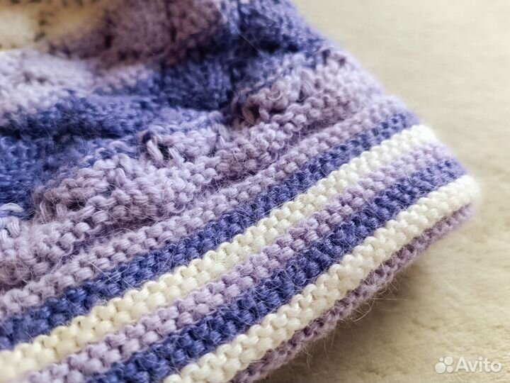 Комплект шапка и шарф Ангора для девочки