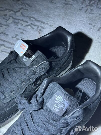 Stussy x Nike Air Force 1 Low Triple Black