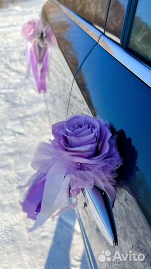 Свадебные украшения на машину