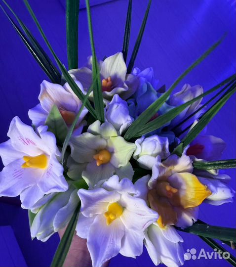 Букет лилий из мыла ко дню матени