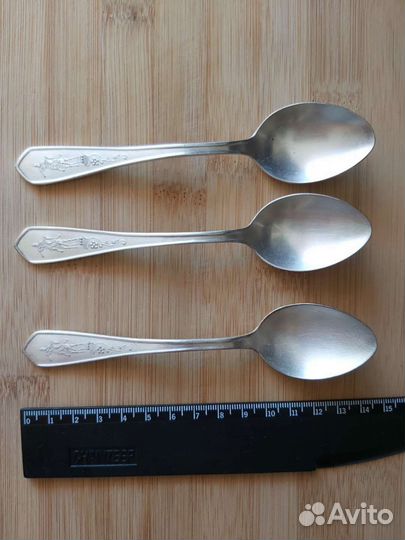 Ложки, вилки, чайные ложки СССР мельхиор