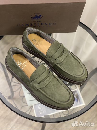 New Лоферы Кожаные Camerlengo раз 43 made Italy