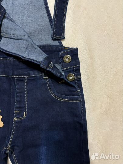 Джинсовый комбинезон 92