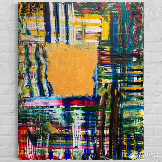 Большая интерьерная картина, абстракция,акрил