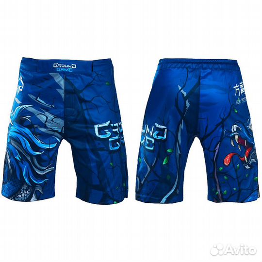Мма шорты Ground Game Azure Dragon L