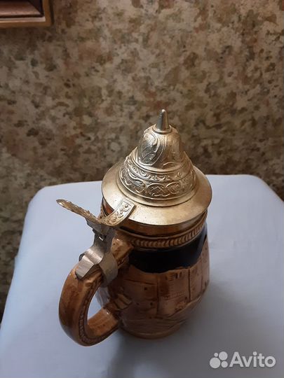 Кружка пивная, керамика, Германия, винтаж