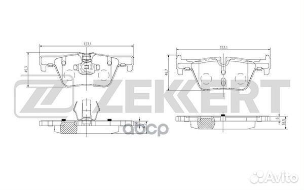 Колодки торм. диск. задн. BMW 1 (F20 F21) 11