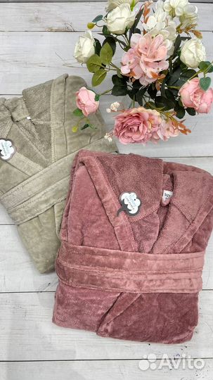 Женский халат махровый