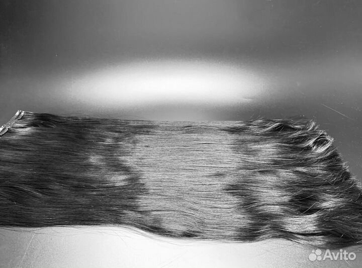 Натуральные волосы на заколках, на заказ