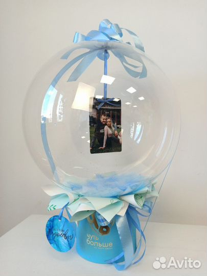 Гелиевые шары и цветы