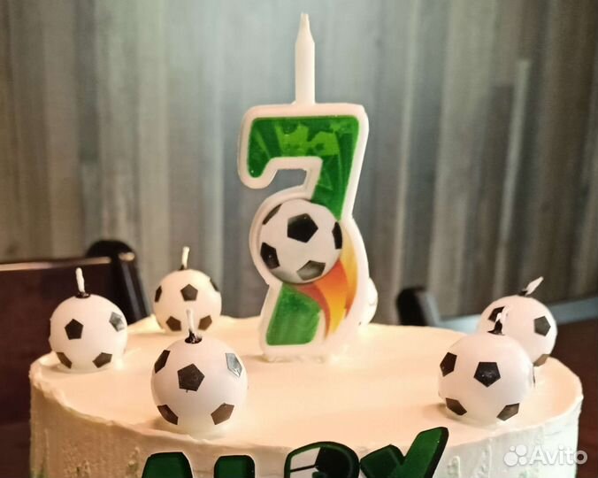 Свечи на торт Футбол