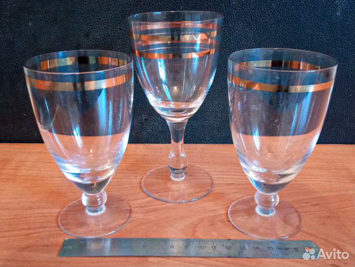 Бокалы винные рюмки стекло