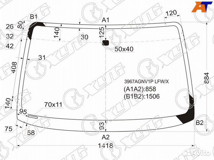 Лобовое стекло hyundai solaris 17- fuyao